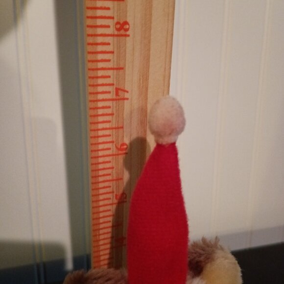 Russ Bear with Santa Hat 4" Vintage - Picture 6 of 10